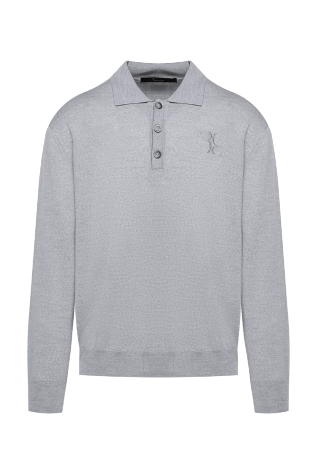 Billionaire man long sleeve wool polo for men, gray купить с ценами и фото 133391 - photo 1