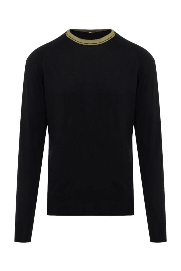 Massimo Sforza man black wool jumper for men купить с ценами и фото 133494 - photo 1