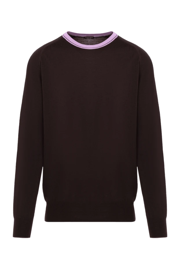 Massimo Sforza man brown wool jumper for men купить с ценами и фото 133496 - photo 1