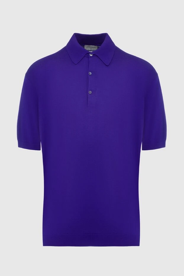 John Smedley man cotton polo purple for men купить с ценами и фото 133547 - photo 1