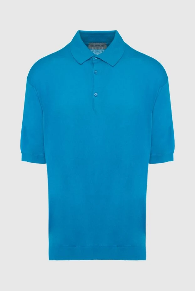 John Smedley man blue cotton polo for men купить с ценами и фото 133548 - photo 1