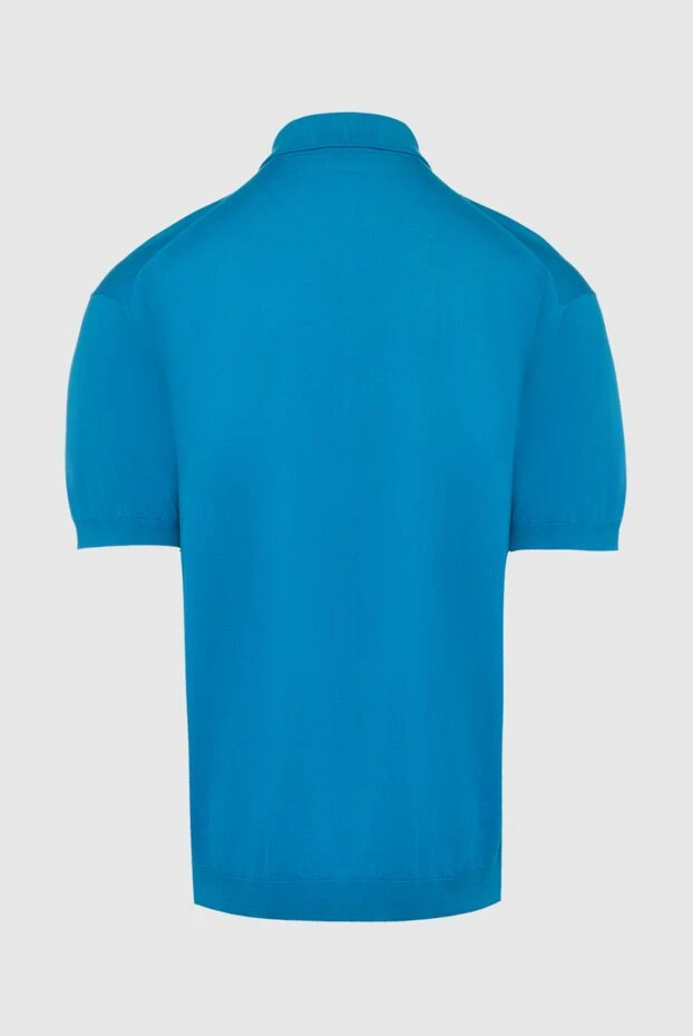 John Smedley man blue cotton polo for men купить с ценами и фото 133550 - photo 2