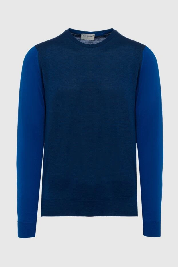 John Smedley man wool jumper blue for men купить с ценами и фото 133553 - photo 1