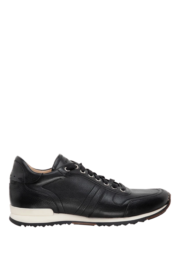 Magnanni man black leather sneakers for men купить с ценами и фото 133558 - photo 1