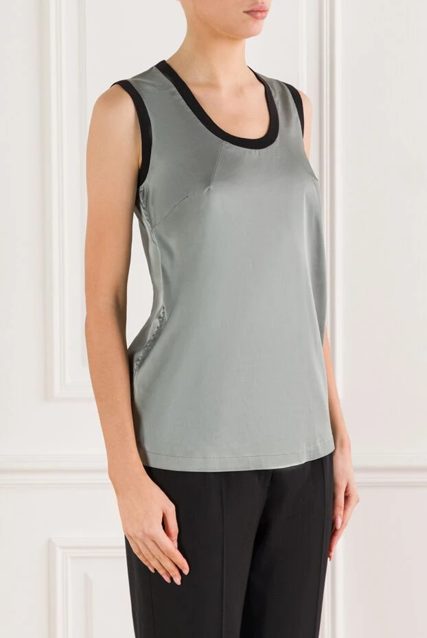 Dolce & Gabbana women's top in smooth fabric with black neckline trim
 133682 - photo 3