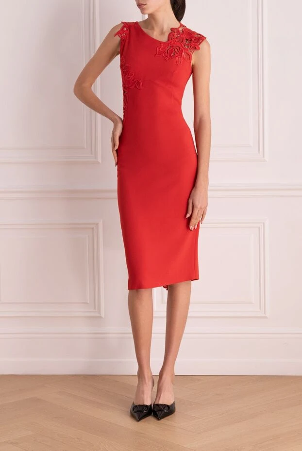 Ermanno Scervino woman red dress for women купить с ценами и фото 133776 - photo 2