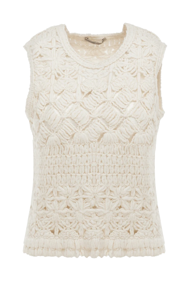 Ermanno Scervino woman white women's top купить с ценами и фото 133789 - photo 1