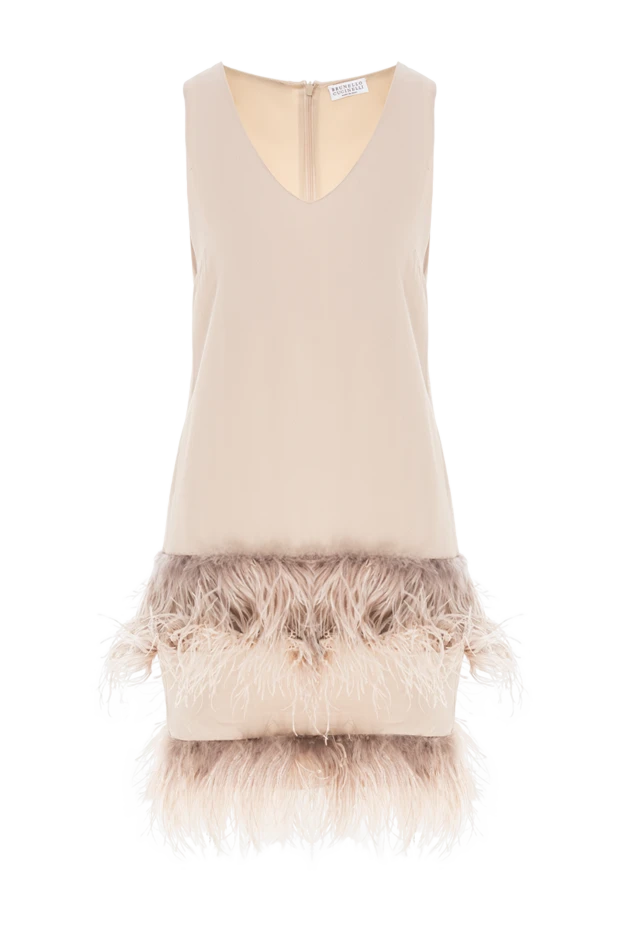 Пастелді реңктердегі қауырсын юбкасымен жеңсіз көйлек
- фото 1