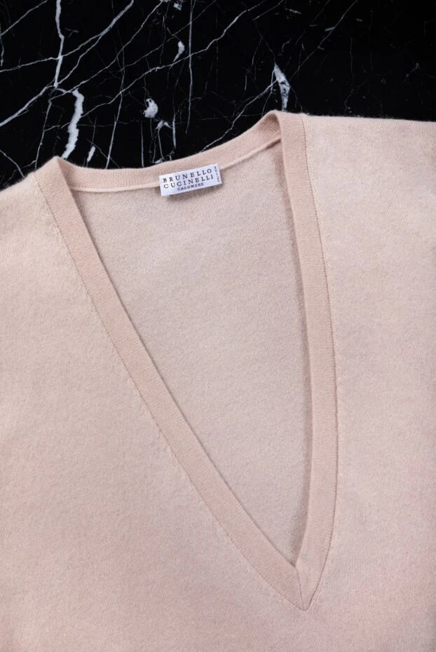 Brunello Cucinelli pink jumper for women 134180 - photo 2