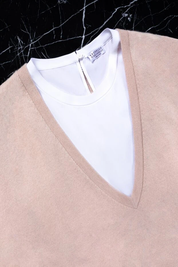 Brunello Cucinelli pink jumper for women 134180 - photo 3