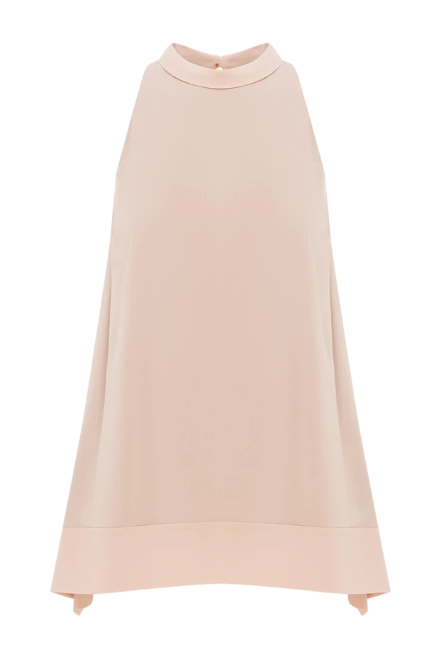 Топ из шелка розовый женский - фото 1