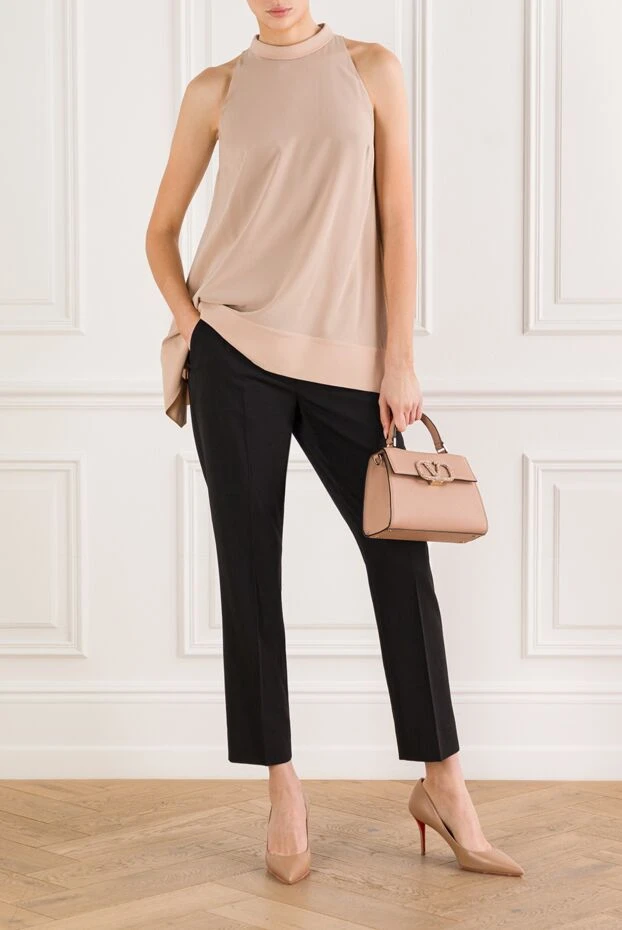 Brunello Cucinelli top made of pink silk for women 134225 - photo 2