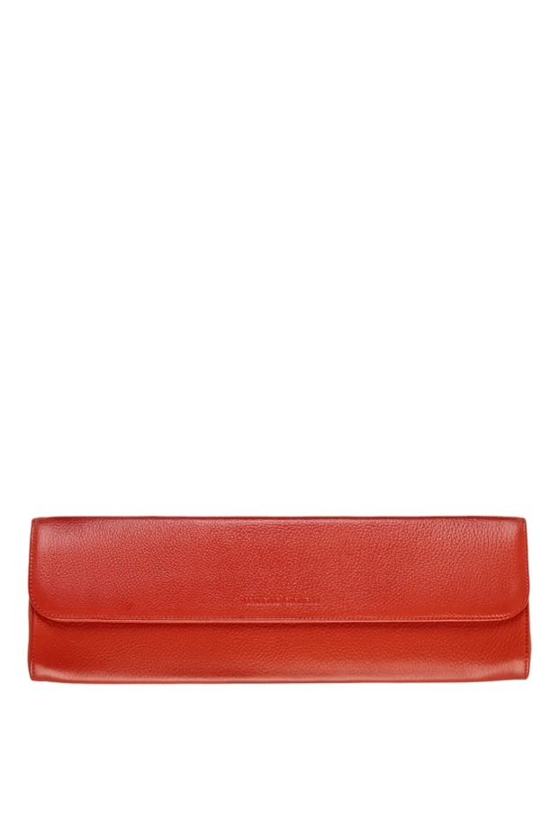 Brunello Cucinelli woman coral leather clutch for women купить с ценами и фото 134346 - photo 1