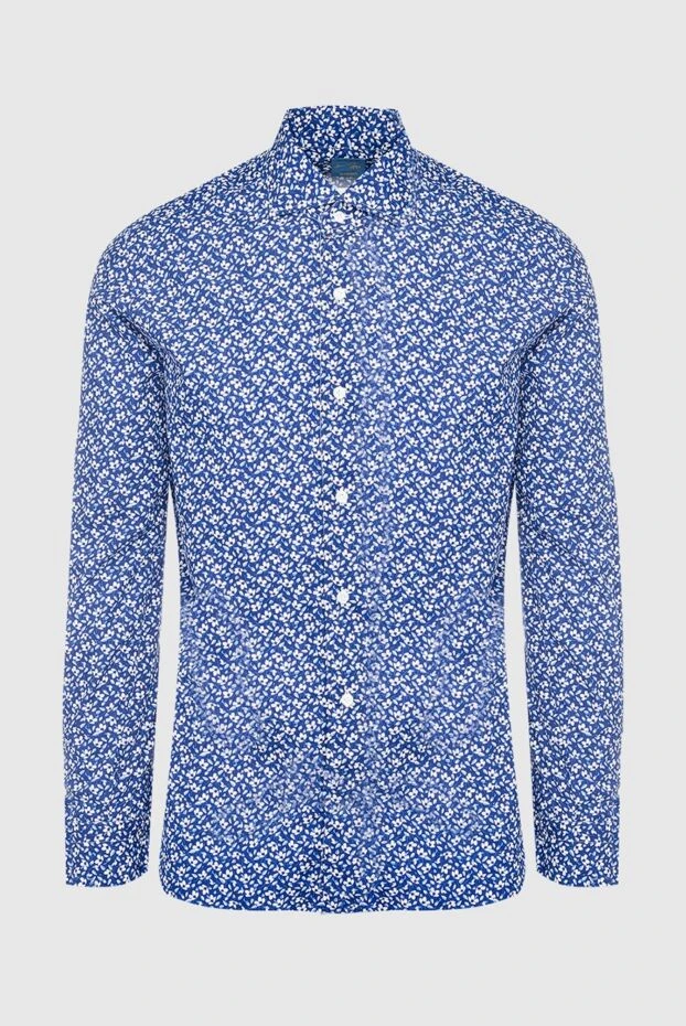 Barba Napoli man blue cotton shirt for men купить с ценами и фото 134447 - photo 1