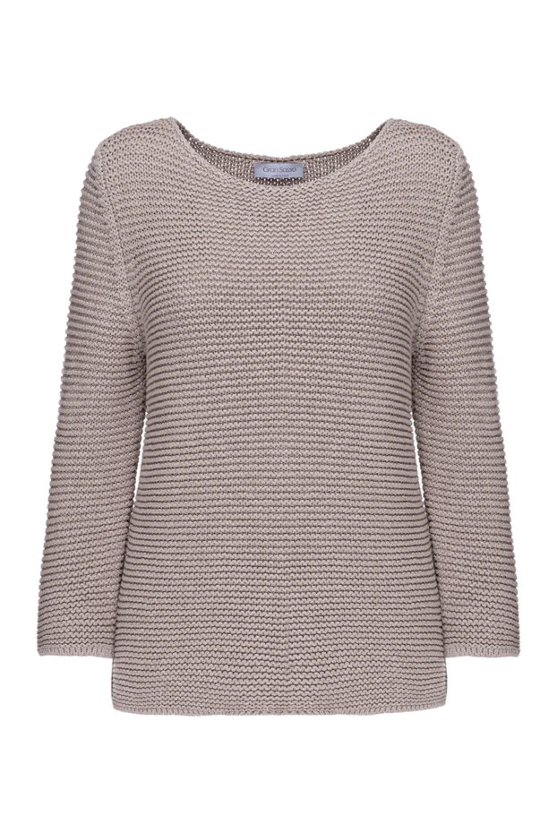 Gran Sasso woman beige linen jumper for women купить с ценами и фото 134479 - photo 1