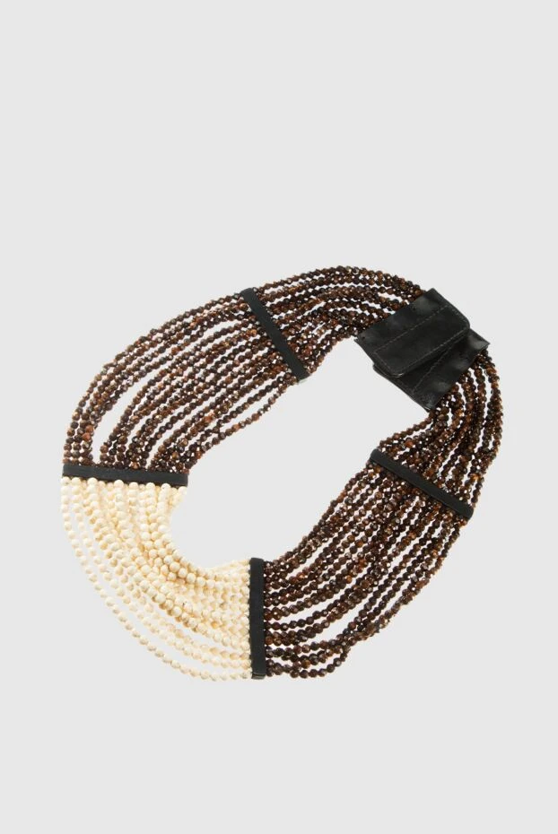 Brunello Cucinelli woman brown metal necklace for women купить с ценами и фото 134678 - photo 1