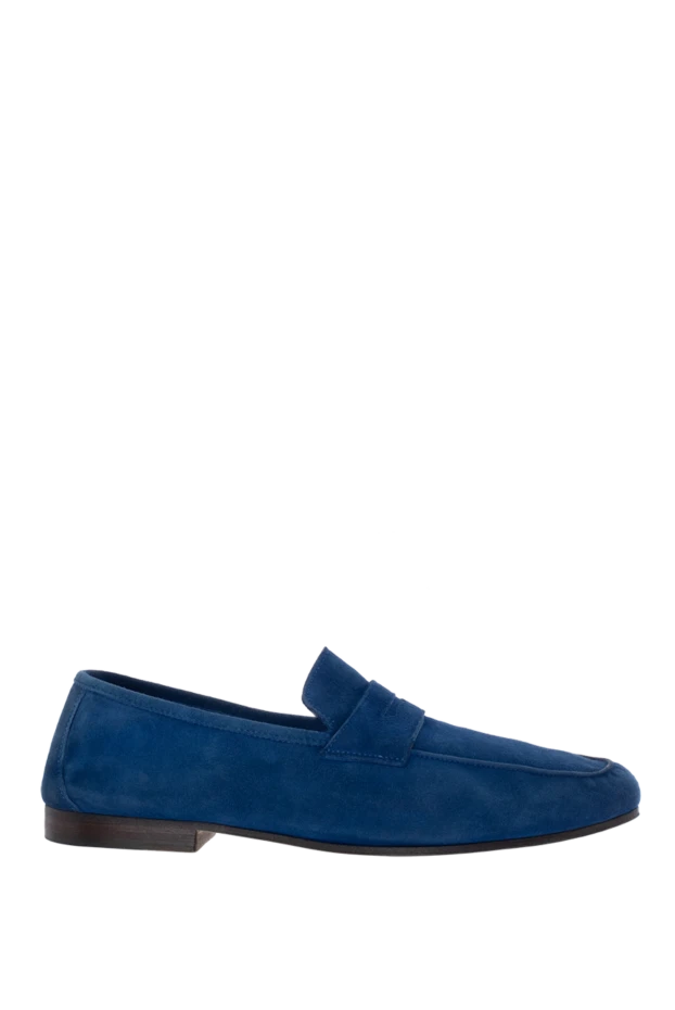 Andrea Ventura man blue suede loafers for men купить с ценами и фото 134792 - photo 1