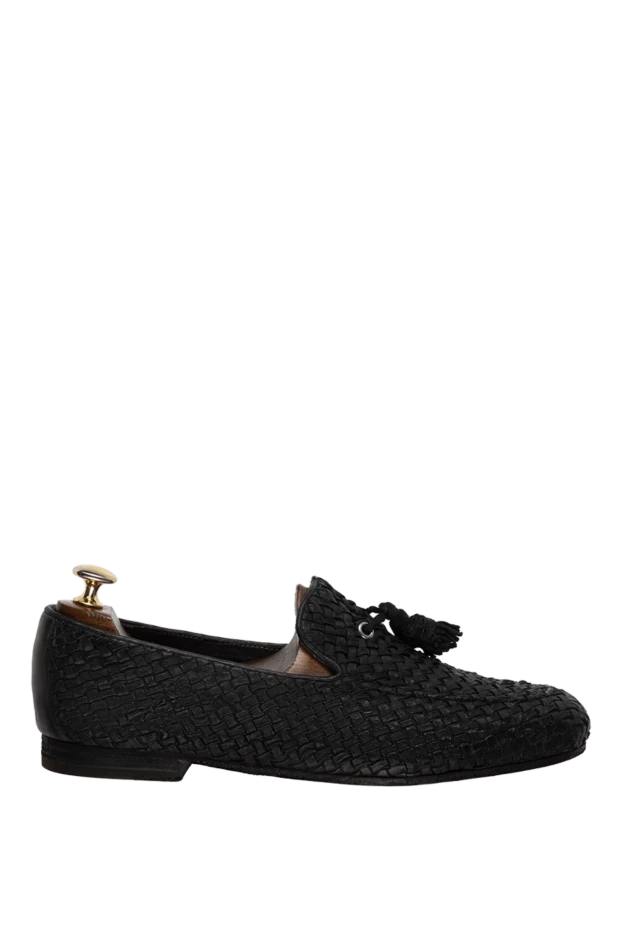 Andrea Ventura man black leather loafers for men купить с ценами и фото 134807 - photo 1