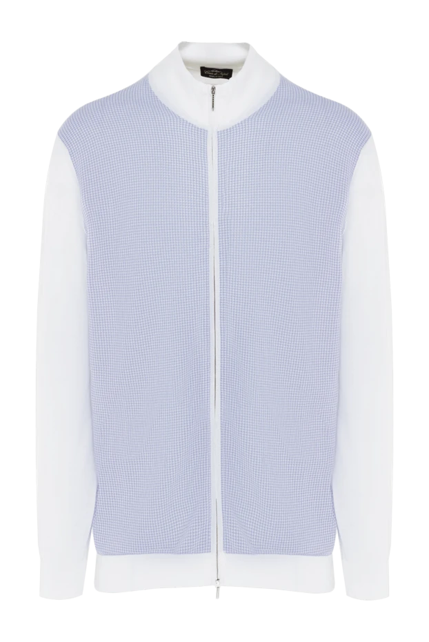 Cesare di Napoli man men's wool cardigan white купить с ценами и фото 134966 - photo 1