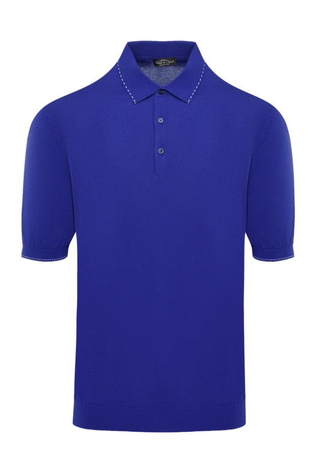 Cesare di Napoli man cotton polo purple for men купить с ценами и фото 134975 - photo 1