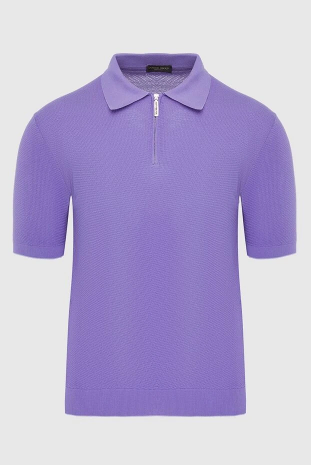 Cesare di Napoli man cotton polo purple for men купить с ценами и фото 134981 - photo 1