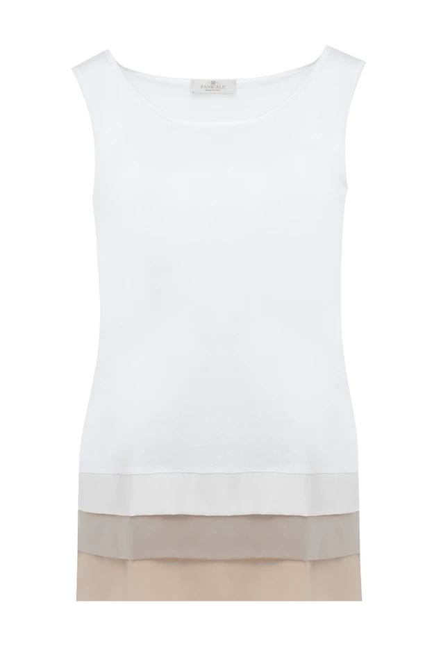 Panicale woman white cotton top for women купить с ценами и фото 134996 - photo 1