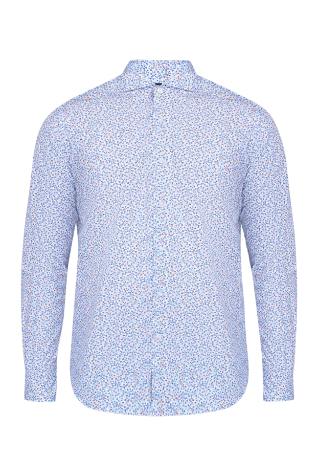 Orian man blue cotton shirt for men купить с ценами и фото 135067 - photo 1