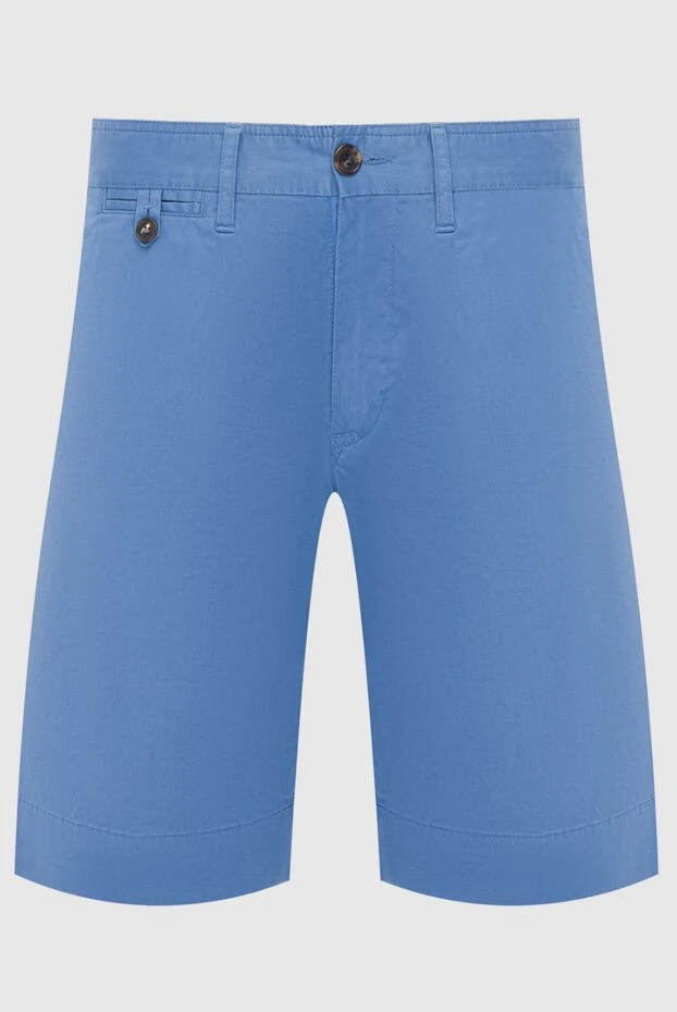 Cortigiani man blue cotton and elastane shorts for men купить с ценами и фото 135114 - photo 1