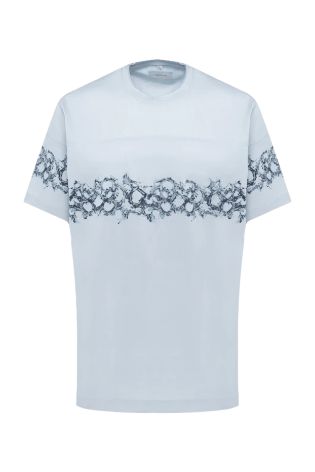 Cortigiani man gray cotton t-shirt for men купить с ценами и фото 135141 - photo 1