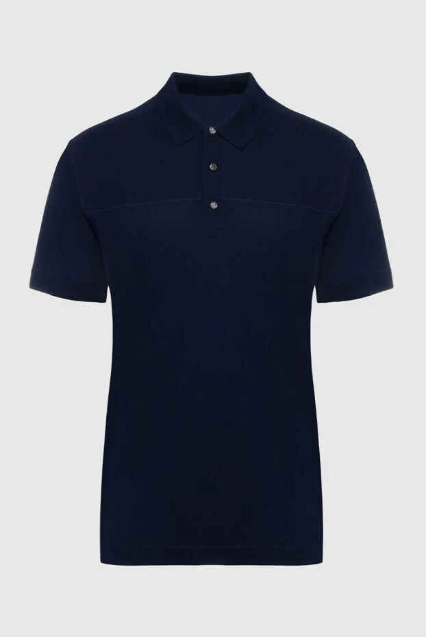 Cortigiani man cotton polo blue for men купить с ценами и фото 135142 - photo 1