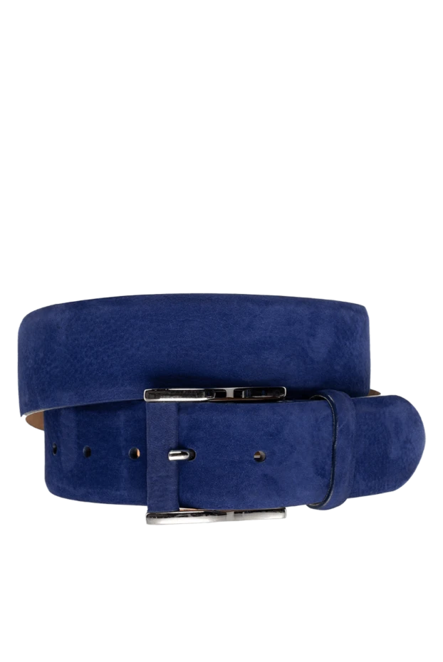 Cesare di Napoli man leather belt blue for men купить с ценами и фото 135194 - photo 1