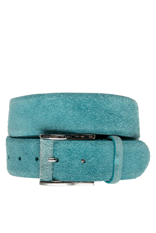 Cesare di Napoli man blue leather belt for men купить с ценами и фото 135201 - photo 1