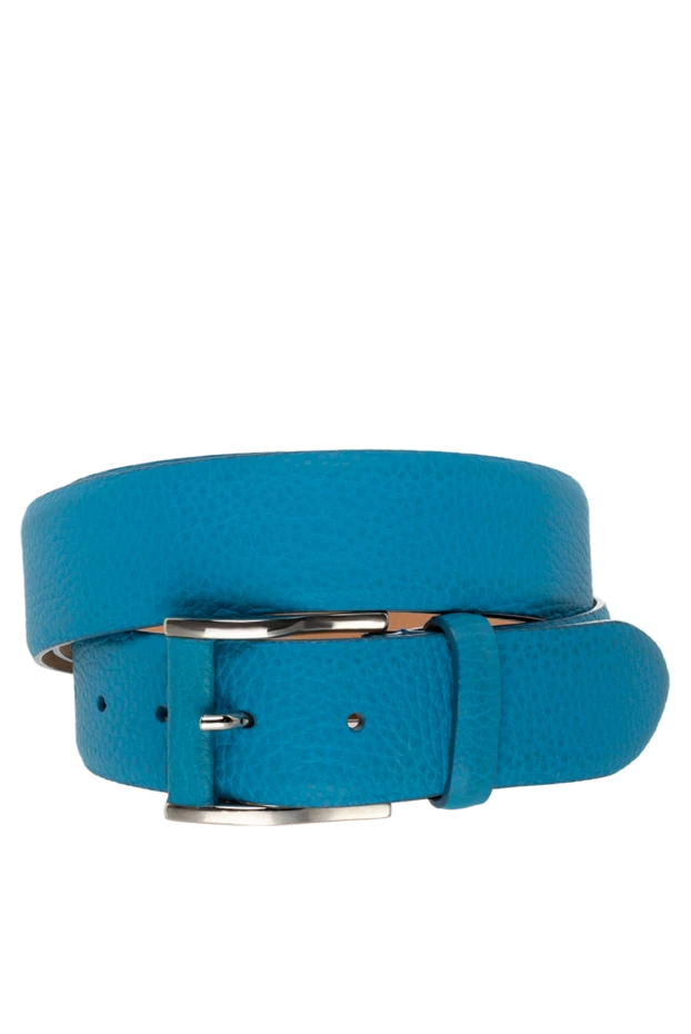 Cesare di Napoli man leather belt blue for men купить с ценами и фото 135210 - photo 1