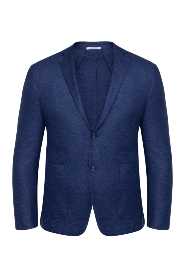 Ravazzolo man blue cashmere jacket for men купить с ценами и фото 135229 - photo 1