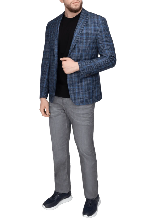 Ravazzolo man blue wool jacket for men купить с ценами и фото 135230 - photo 2