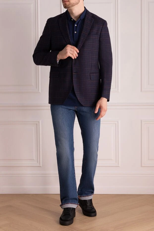 Tombolini man blue wool jacket for men купить с ценами и фото 135269 - photo 2