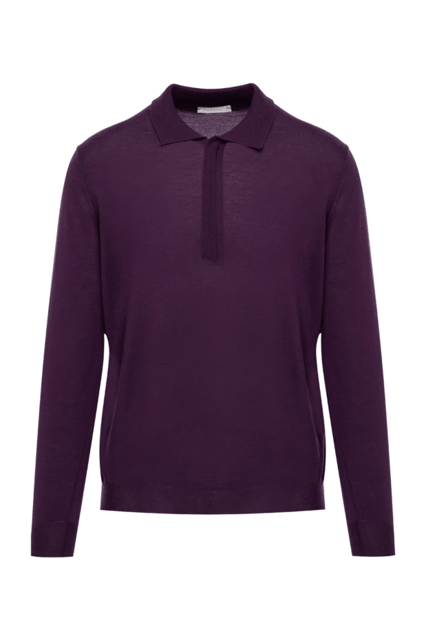 Pashmere man men's long sleeve cashmere polo purple купить с ценами и фото 135312 - photo 1