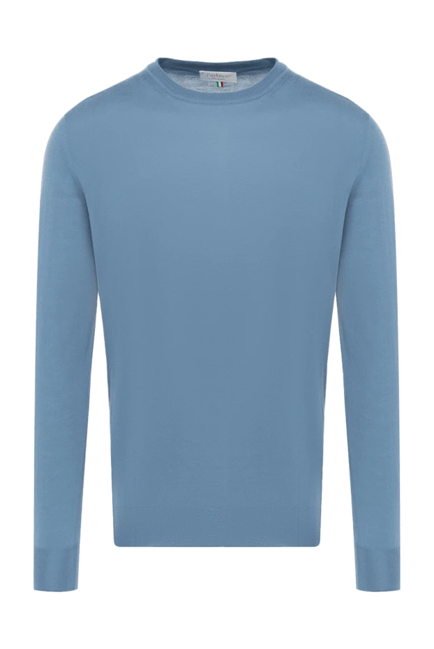 Pashmere man cashmere jumper blue for men купить с ценами и фото 135315 - photo 1