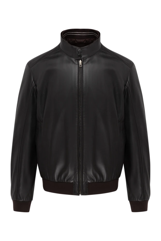 Gallotti man brown leather jacket for men купить с ценами и фото 135528 - photo 1