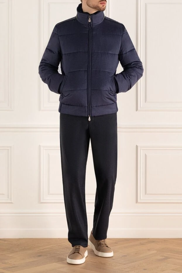 Roger Pinault man down jacket men's cashmere blue купить с ценами и фото 135613 - photo 2