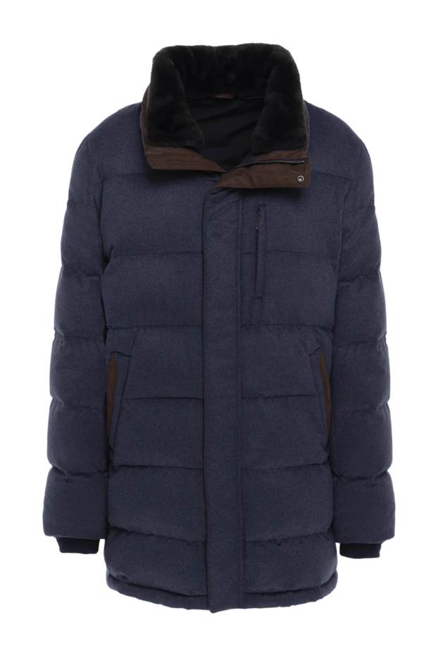 Roger Pinault man down jacket men's cashmere blue купить с ценами и фото 135616 - photo 1