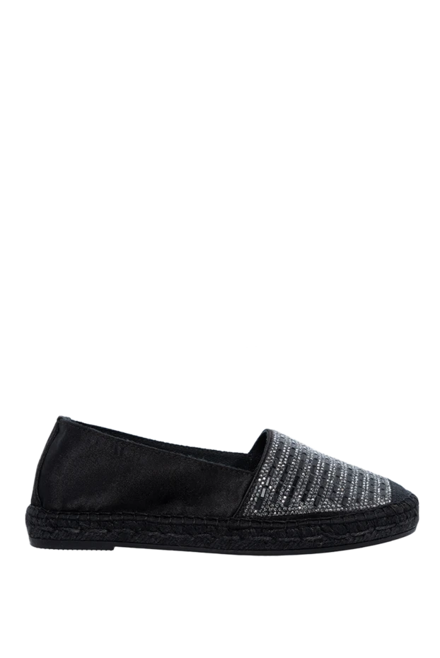 D`Acquasparta woman black leather espadrilles for women купить с ценами и фото 135653 - photo 1