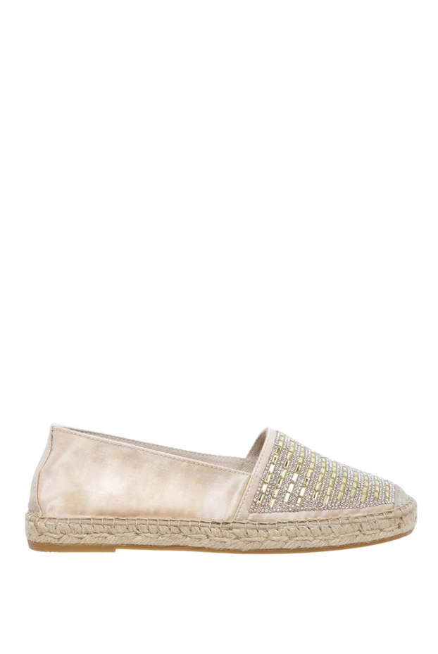 D`Acquasparta woman beige leather espadrilles for women купить с ценами и фото 135655 - photo 1