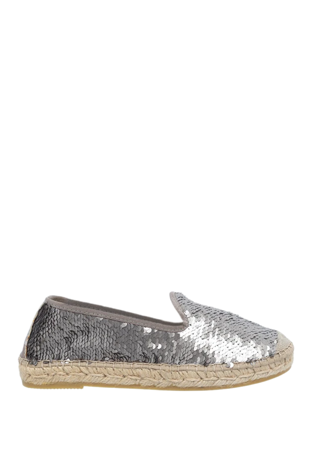 D`Acquasparta woman gray leather espadrilles for women купить с ценами и фото 135657 - photo 1