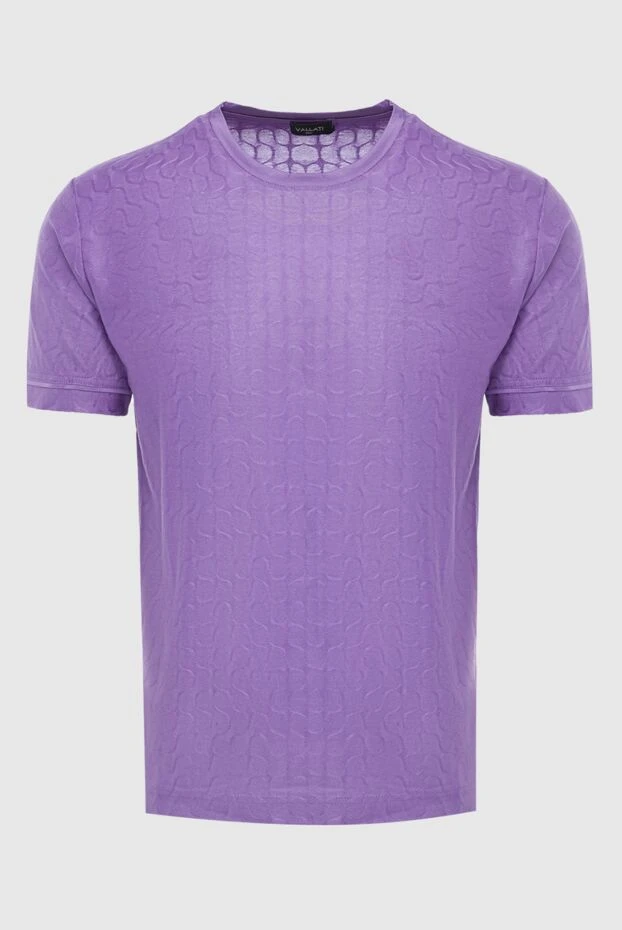 Umberto Vallati man purple cotton t-shirt for men купить с ценами и фото 135729 - photo 1