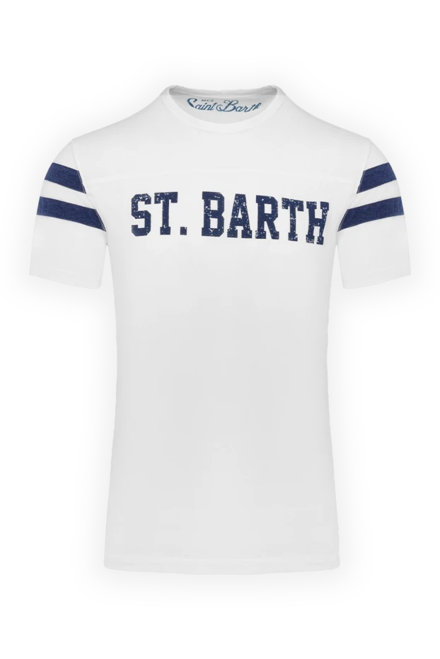 MC2 Saint Barth man white cotton t-shirt for men купить с ценами и фото 135746 - photo 1