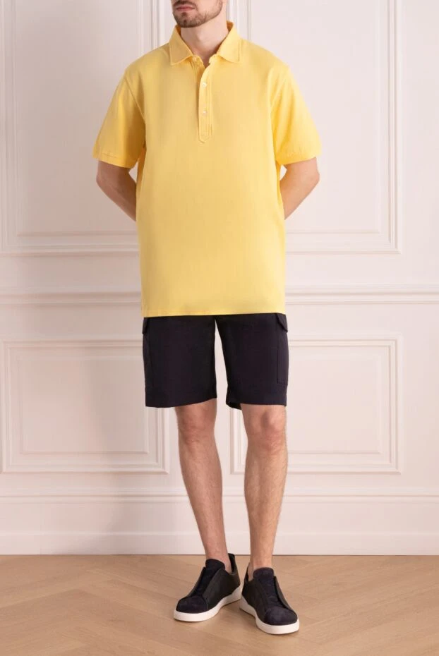 MC2 Saint Barth man cotton polo yellow for men купить с ценами и фото 135780 - photo 2