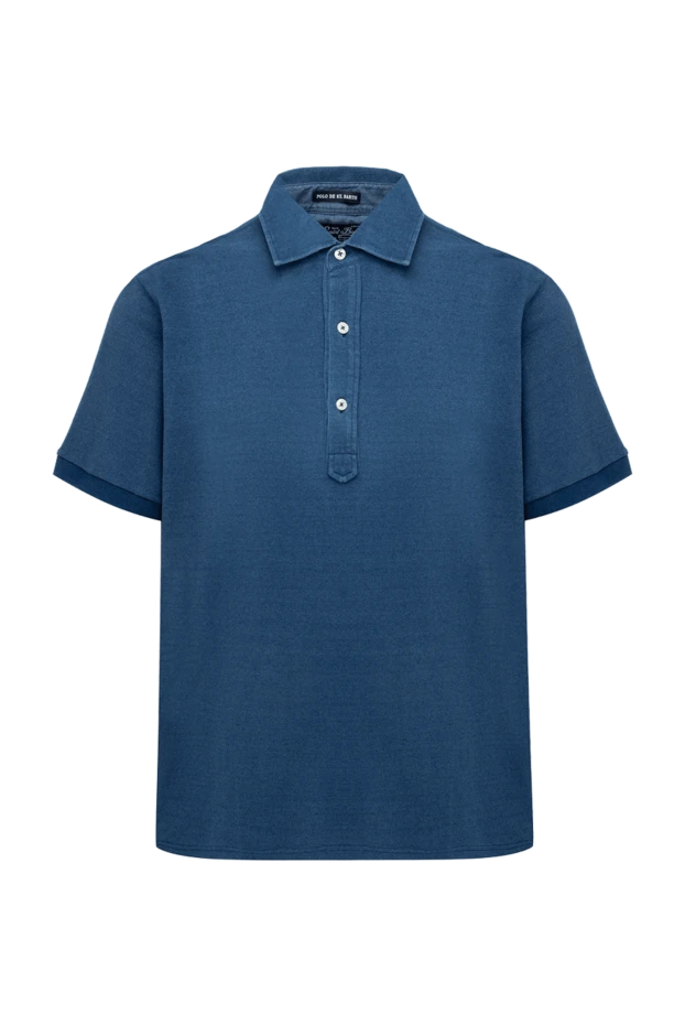 MC2 Saint Barth man cotton polo blue for men купить с ценами и фото 135781 - photo 1