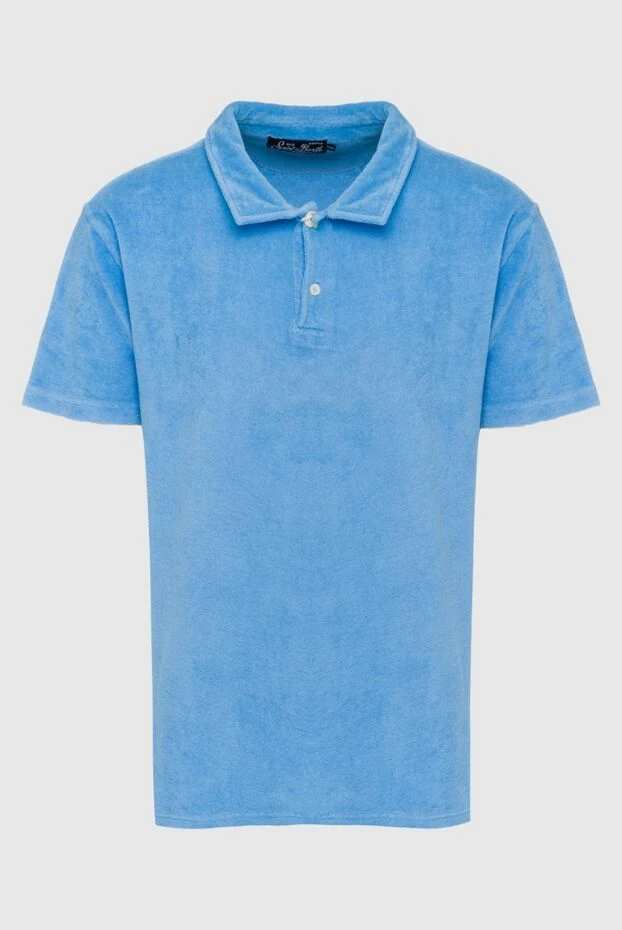 MC2 Saint Barth man blue cotton polo for men купить с ценами и фото 135784 - photo 1