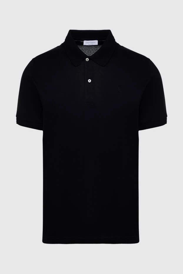 Gran Sasso man cotton polo black for men купить с ценами и фото 135841 - photo 1